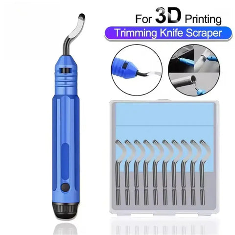 Hand Burr Trimming Knife Scraper Chamfer Deburring Tool for 3D Printer Parts Copper Tube Reamer Tool Model Pruning