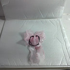 Handmade Lace Neck Collars for Pets Big Bow Collars for Puppy and Cats Cute and Elegant Blue and Pink Pet Accessories
