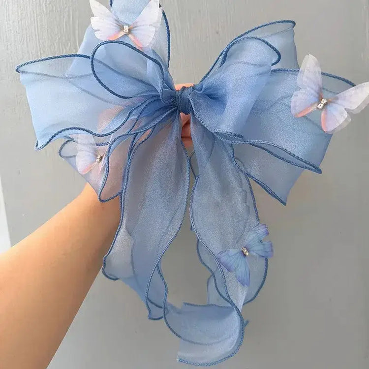 Handmade Lace Neck Collars for Pets Big Bow Collars for Puppy and Cats Cute and Elegant Blue and Pink Pet Accessories