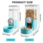 Hanging Automatic Pet Food Feeder/Water Dispenser Gravity Cat Auto Feeder Waterer Set Pet Feeding Product For Puppy