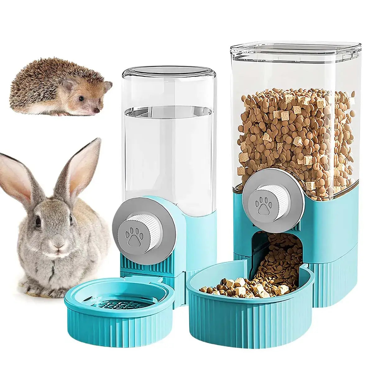 Hanging Automatic Pet Food Feeder/Water Dispenser Gravity Cat Auto Feeder Waterer Set Pet Feeding Product For Puppy