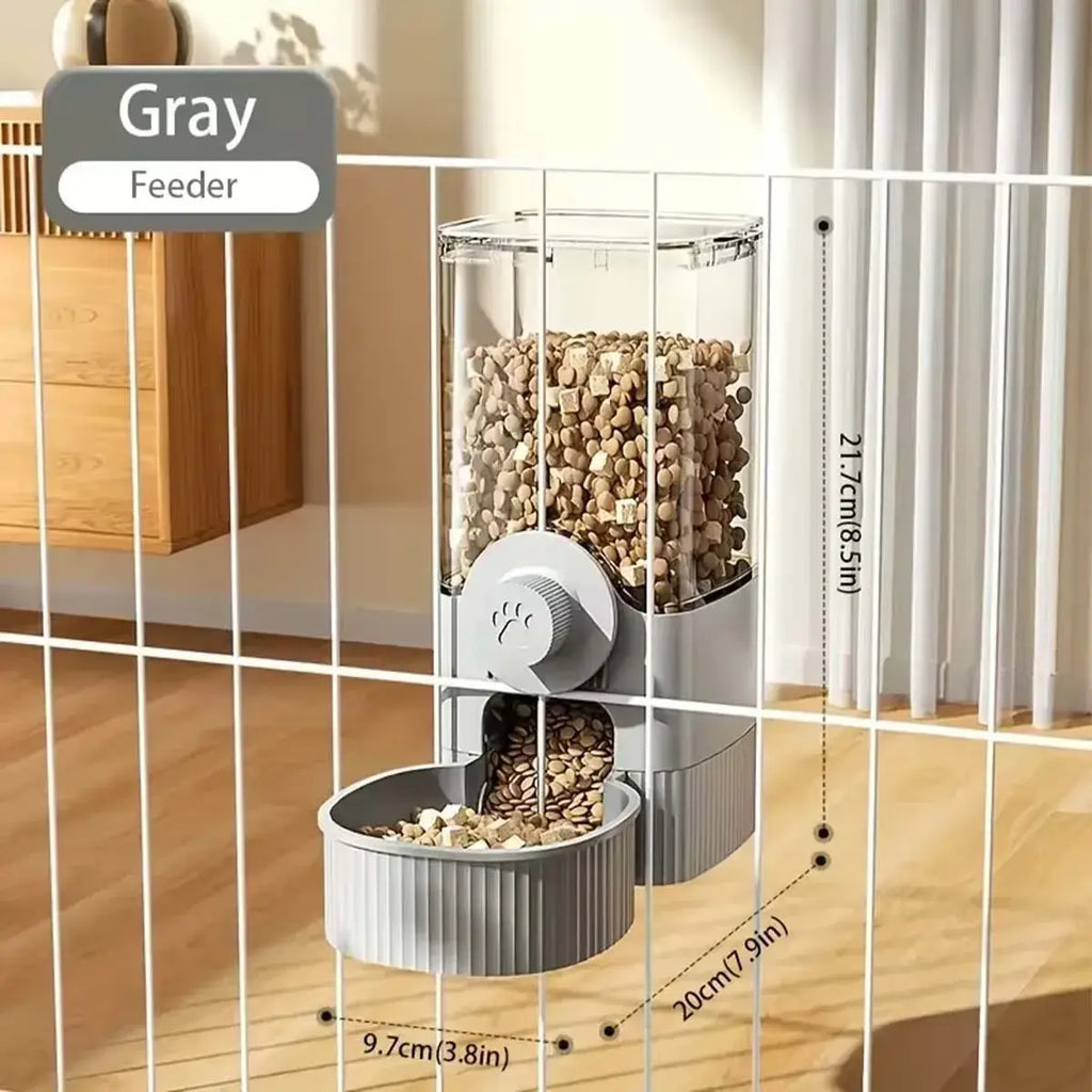 Hanging Automatic Pet Food Feeder/Water Dispenser Gravity Cat Auto Feeder Waterer Set Pet Feeding Product For Puppy