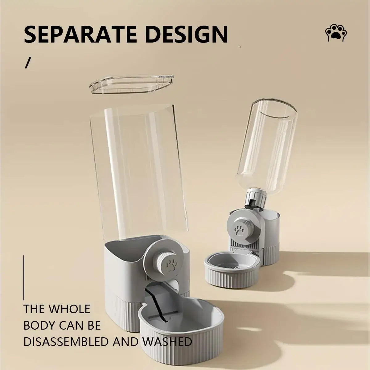 Hanging Automatic Pet Food Feeder/Water Dispenser Gravity Cat Auto Feeder Waterer Set Pet Feeding Product For Puppy
