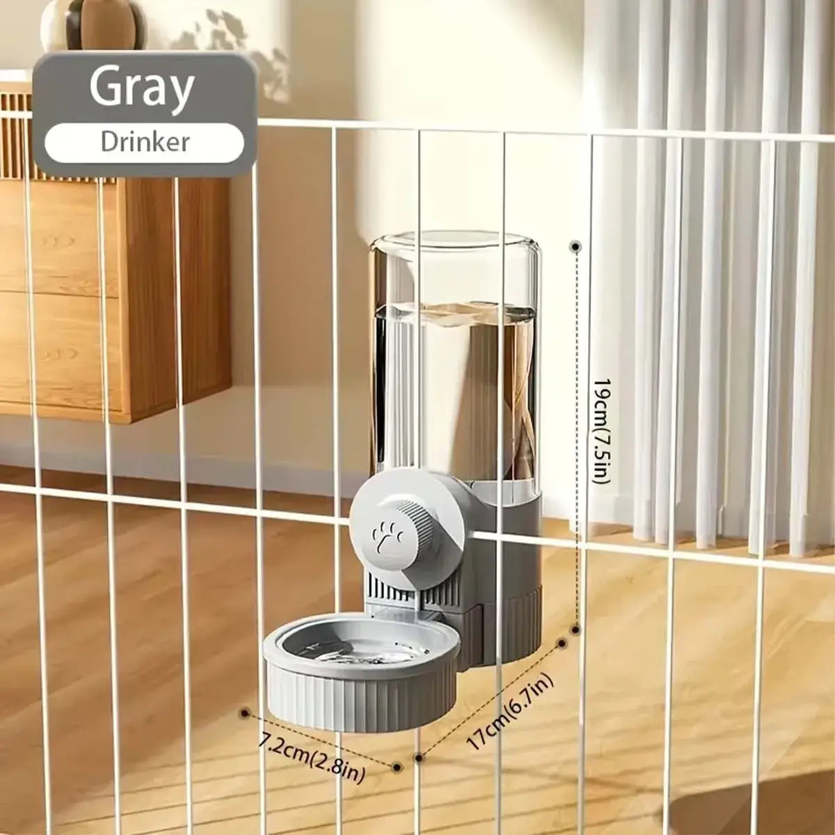 Hanging Automatic Pet Food Feeder/Water Dispenser Gravity Cat Auto Feeder Waterer Set Pet Feeding Product For Puppy