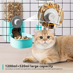 Hanging Automatic Pet Food Feeder/Water Dispenser Gravity Cat Auto Feeder Waterer Set Pet Feeding Product For Puppy