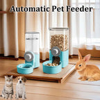 Hanging Automatic Pet Food Feeder/Water Dispenser Gravity Cat Auto Feeder Waterer Set Pet Feeding Product For Puppy
