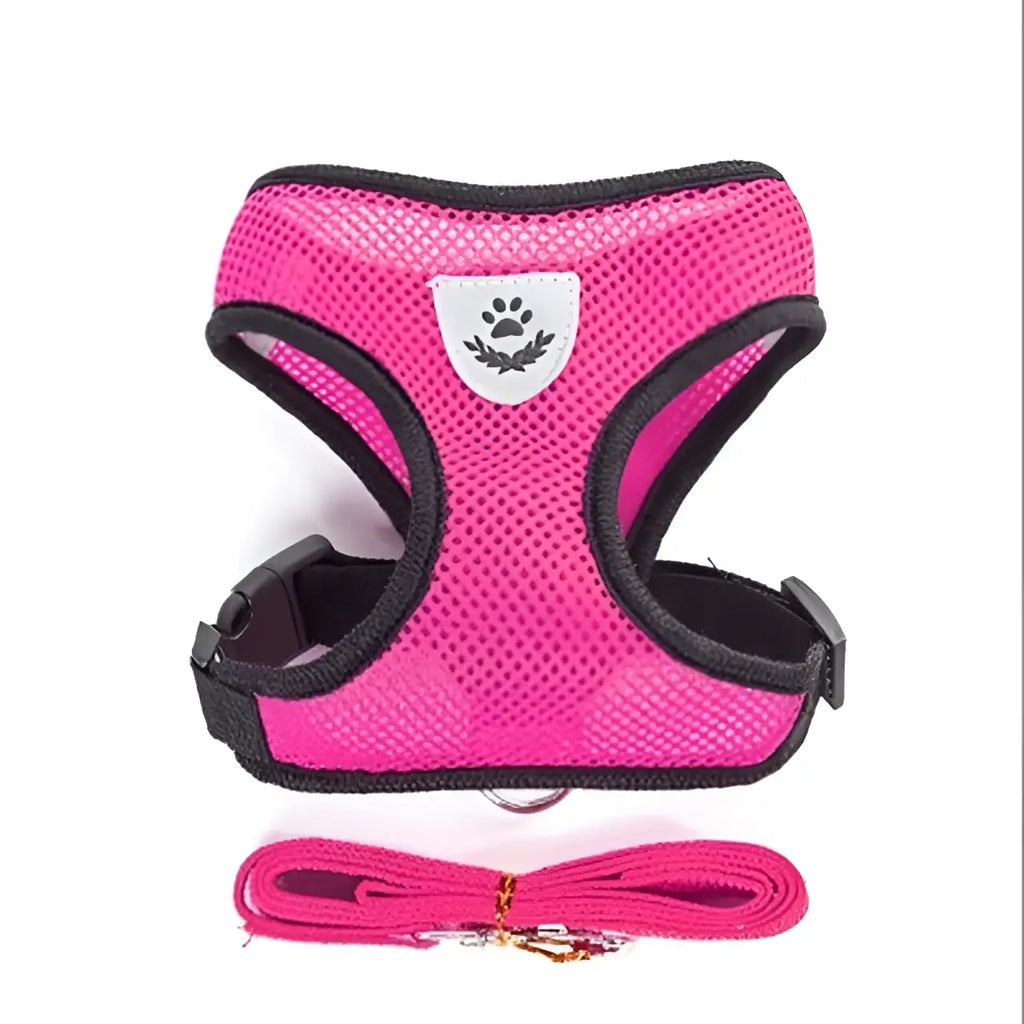 Cat Dog Harness with Lead Leash Adjustable Vest Polyester Mesh Breathable Harnesses Reflective sti for Small Dog Cat