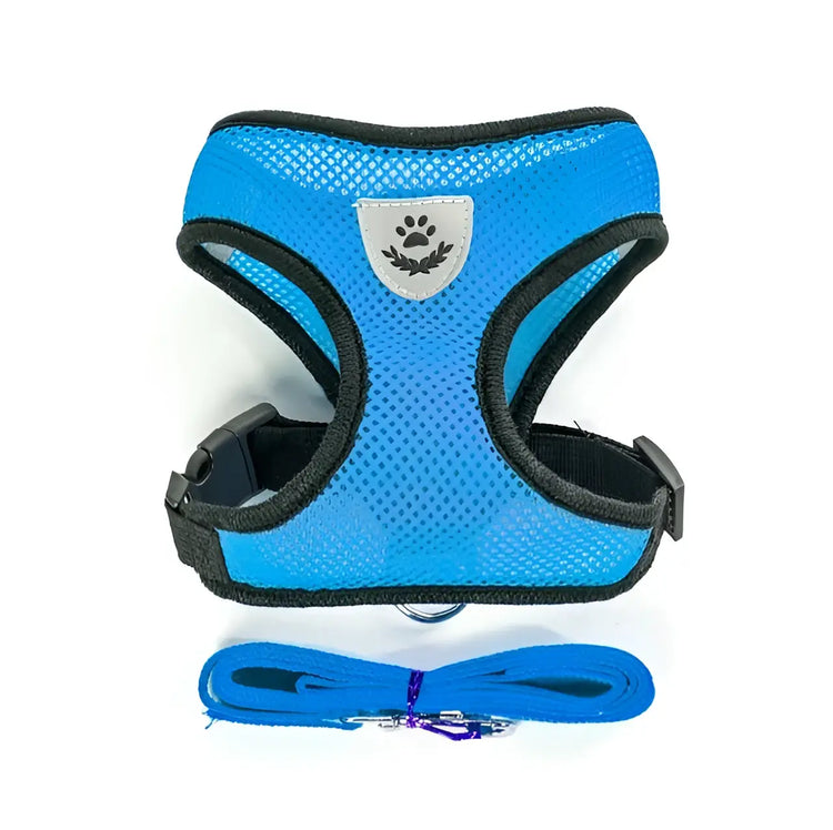 Cat Dog Harness with Lead Leash Adjustable Vest Polyester Mesh Breathable Harnesses Reflective sti for Small Dog Cat