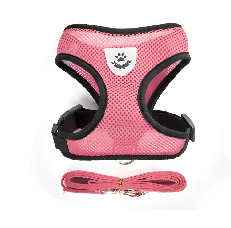 Cat Dog Harness with Lead Leash Adjustable Vest Polyester Mesh Breathable Harnesses Reflective sti for Small Dog Cat