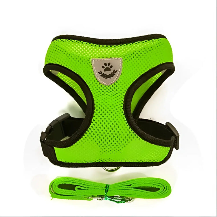 Cat Dog Harness with Lead Leash Adjustable Vest Polyester Mesh Breathable Harnesses Reflective sti for Small Dog Cat