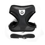 Cat Dog Harness with Lead Leash Adjustable Vest Polyester Mesh Breathable Harnesses Reflective sti for Small Dog Cat