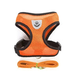 Cat Dog Harness with Lead Leash Adjustable Vest Polyester Mesh Breathable Harnesses Reflective sti for Small Dog Cat
