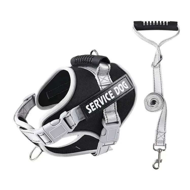 Harnais chien personnalisé - Black set / About 40-70kg dogs