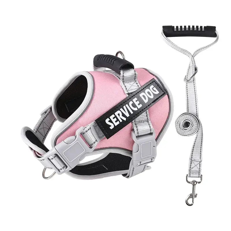 Harnais chien personnalisé - Pink set / About 40-70kg dogs