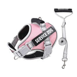 Harnais chien personnalisé - Pink set / About 40-70kg dogs