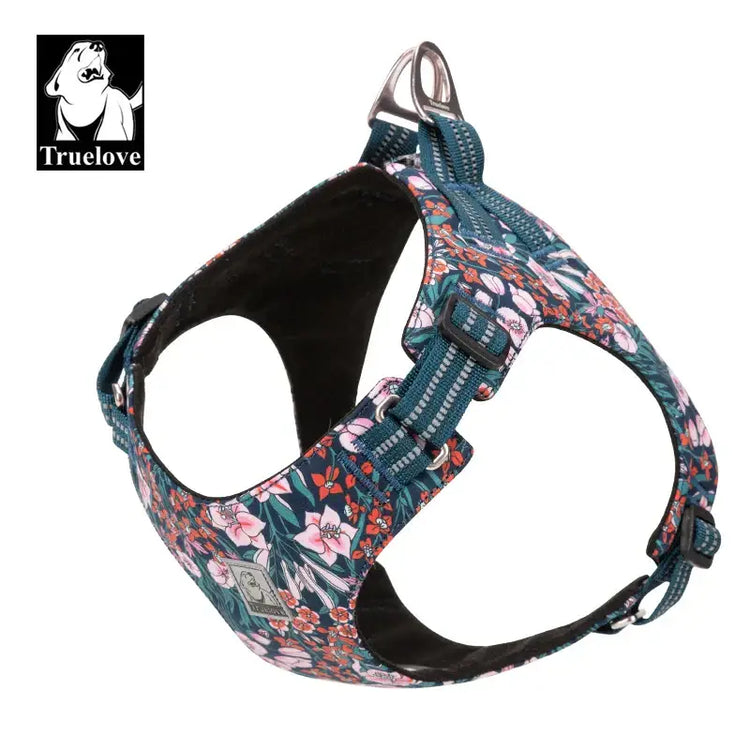 Harnais fleuri pour chien - NAVY BLAZER / M / China Mainland