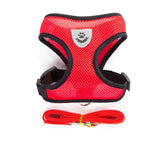 Cat Dog Harness with Lead Leash Adjustable Vest Polyester Mesh Breathable Harnesses Reflective sti for Small Dog Cat