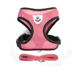 Cat Dog Harness with Lead Leash Adjustable Vest Polyester Mesh Breathable Harnesses Reflective sti for Small Dog Cat