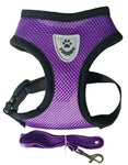 Cat Dog Harness with Lead Leash Adjustable Vest Polyester Mesh Breathable Harnesses Reflective sti for Small Dog Cat