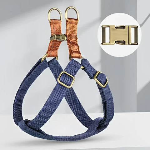 Harnais pour chien en nylon - DEEP BLUE / M / spain