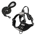 Harnais pour chien en nylon réglable - france / Light Grey / M
