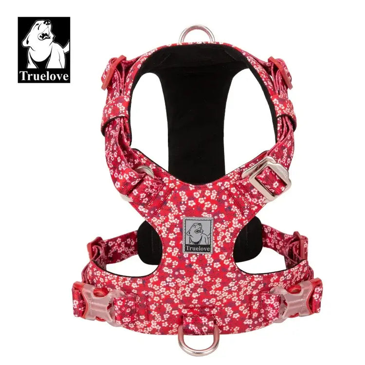 Harnais pour animaux Truelove en coton - Poppy Red / XL