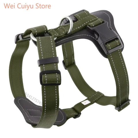 Harnais pour chien en cuir véritable résistant
