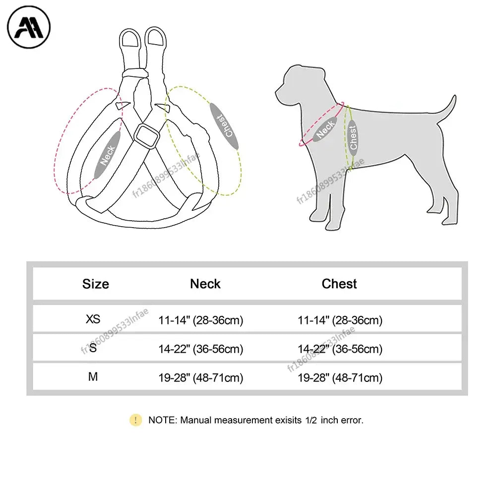 Harnais pour chien en nylon mesh