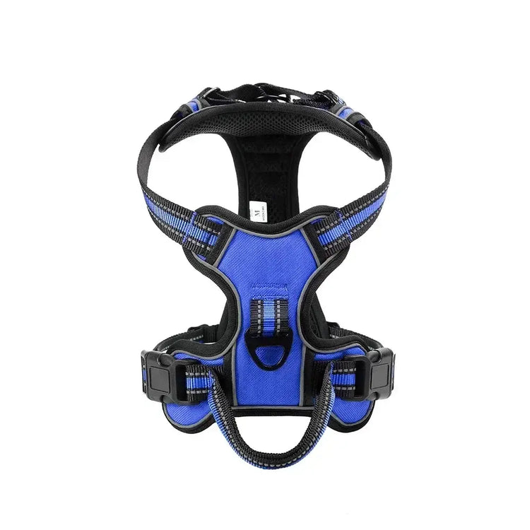 Harnais pour chien en nylon réglable - france / Blue / M