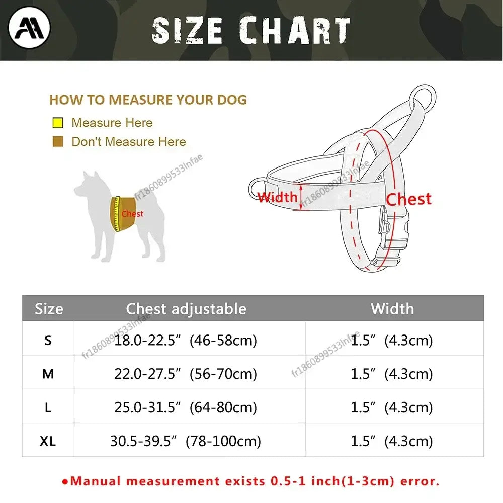 Harnais pour chien en nylon résistant avec harnais pour chien.