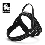 Harnais pour chien en nylon souple avec support pour chien. - black / XL