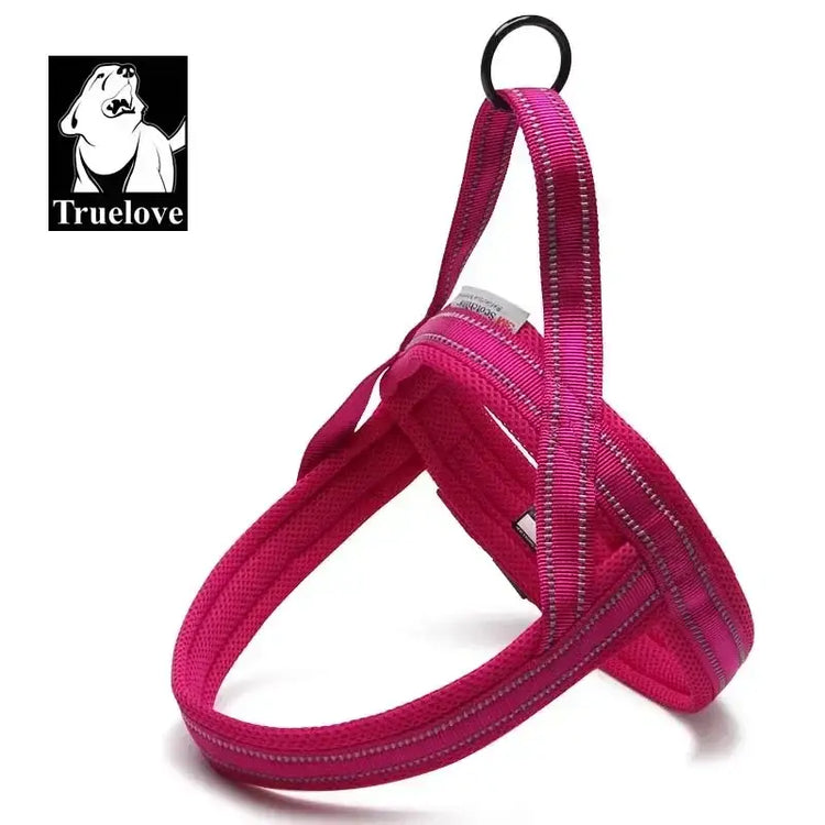 Harnais pour chien en nylon souple avec support pour chien. - fuchsia / XXS