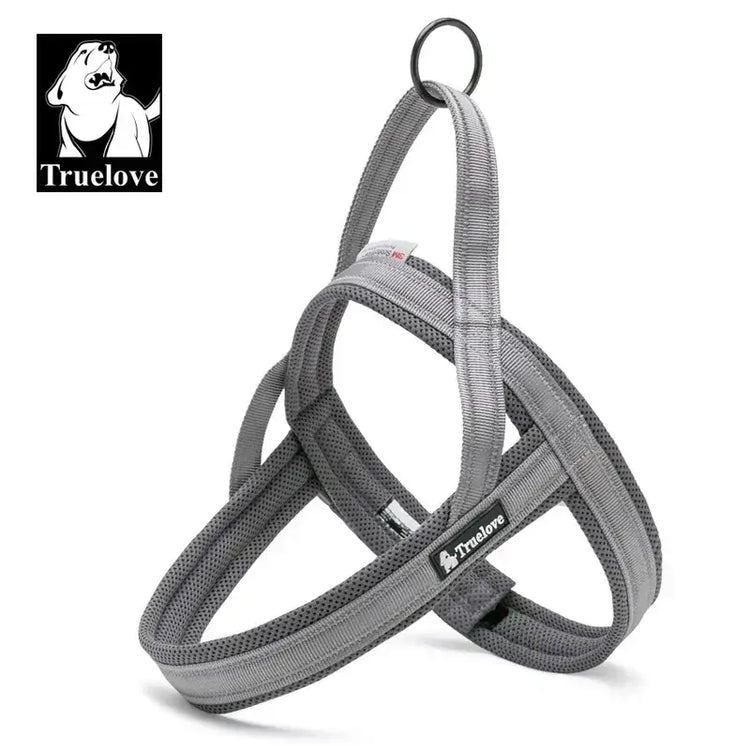 Harnais pour chien en nylon souple avec support pour chien. - gray / XS