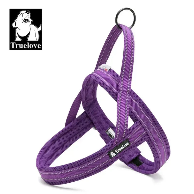 Harnais pour chien en nylon souple avec support pour chien. - purple / XS