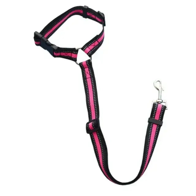 Harnais pour chien réglable de couleur unie - Pink / korea
