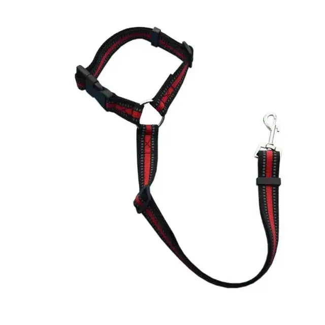 Harnais pour chien réglable de couleur unie - Red / korea