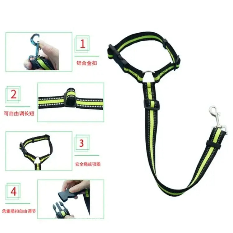 Harnais pour chien réglable de couleur unie