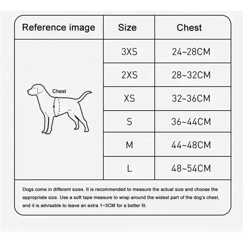 Harnais pour chien réglable