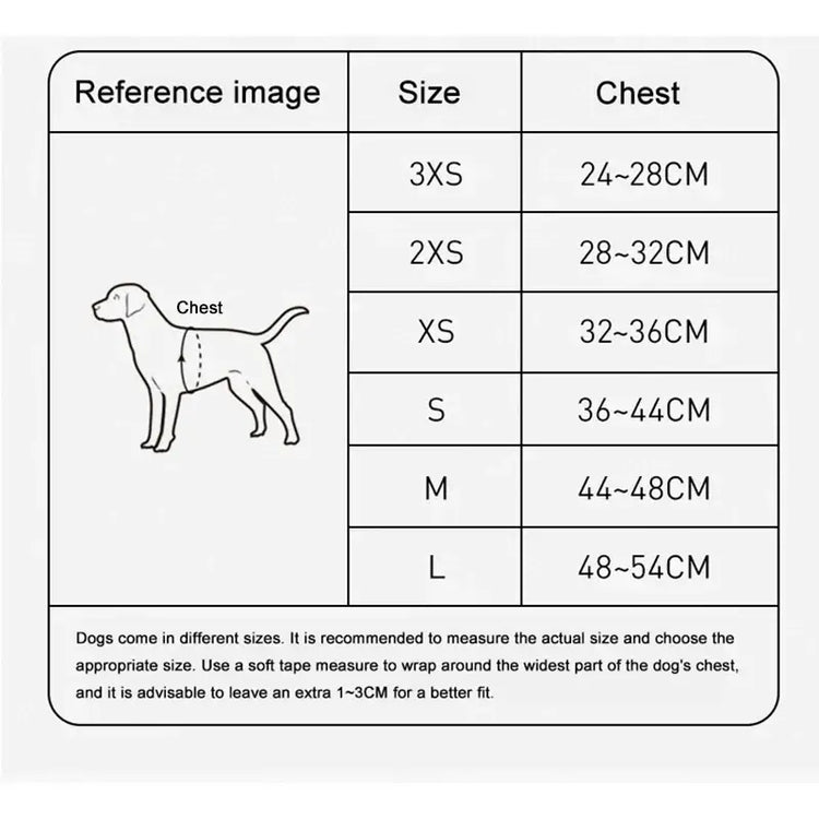 Harnais pour chien réglable