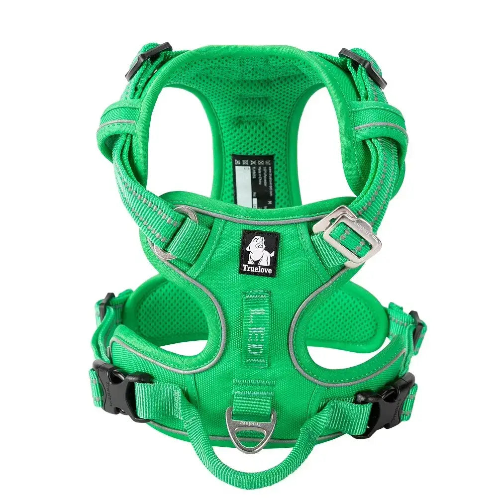 Harnais pour chien rembourré en nylon - GRASSGREEN / S / China Mainland