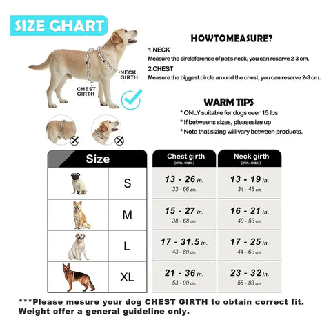 Harnais pour chien rembourré réglable