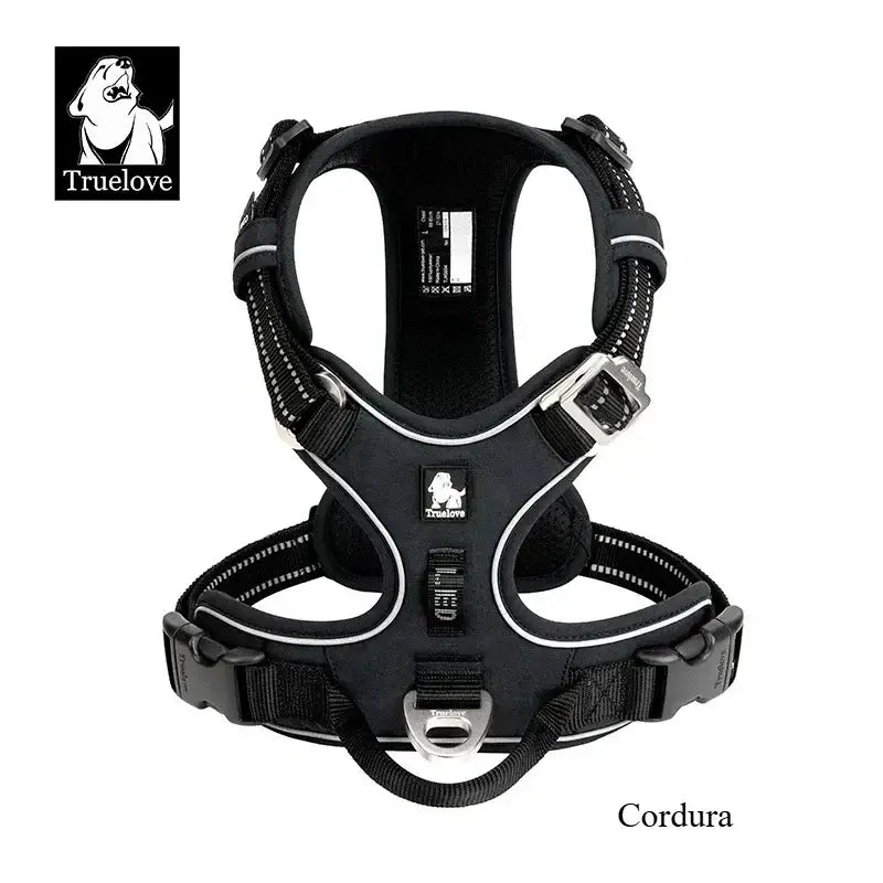 Harnais réfléchissant anti-traction pour chien - BLACK 1 / L / China Mainland