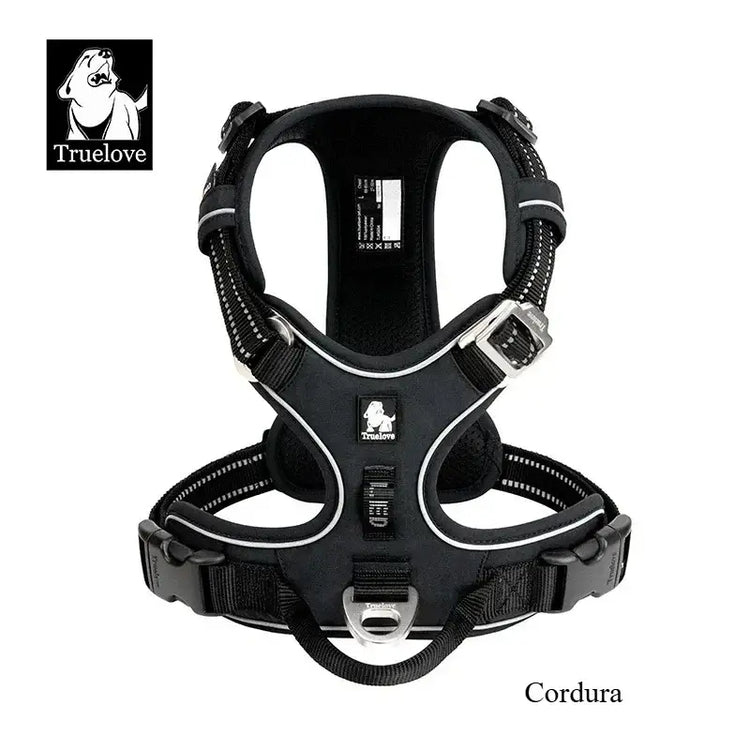 Harnais réfléchissant anti-traction pour chien - BLACK 1 / L / China Mainland