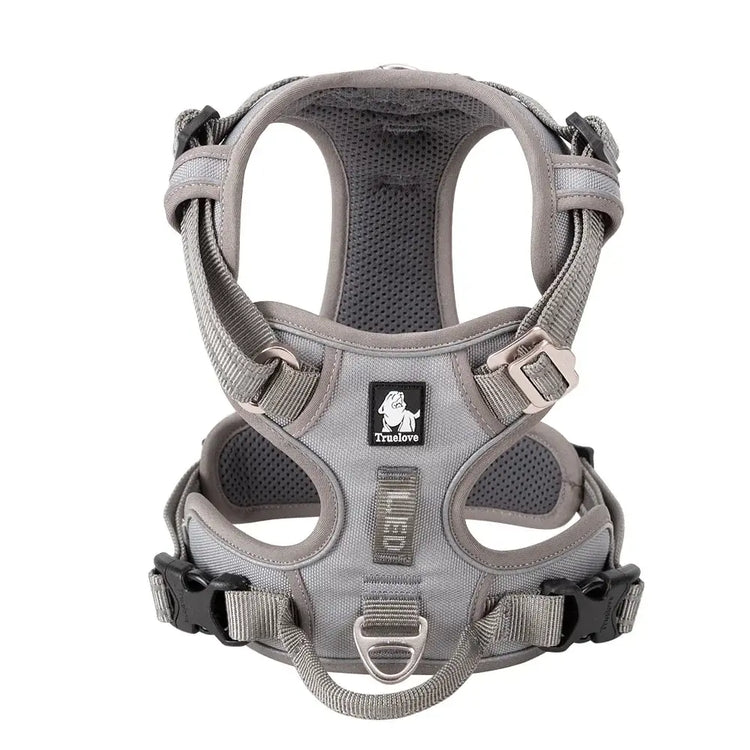 Harnais réfléchissant anti-traction pour chien - GREY / XL / China Mainland