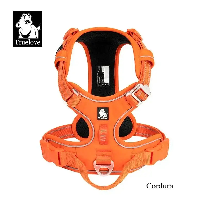 Harnais réfléchissant anti-traction pour chien - ORANGE 1 / XL / france