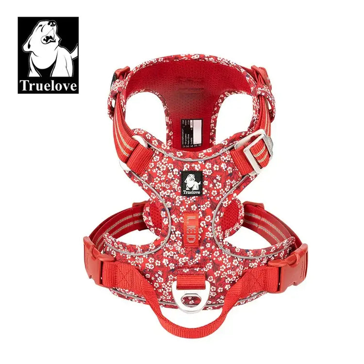 Harnais réfléchissant anti-traction pour chien - POPPY RED / M / China Mainland