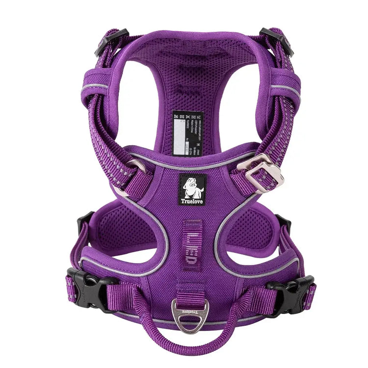 Harnais réfléchissant anti-traction pour chien - PURPLE / XS / China Mainland