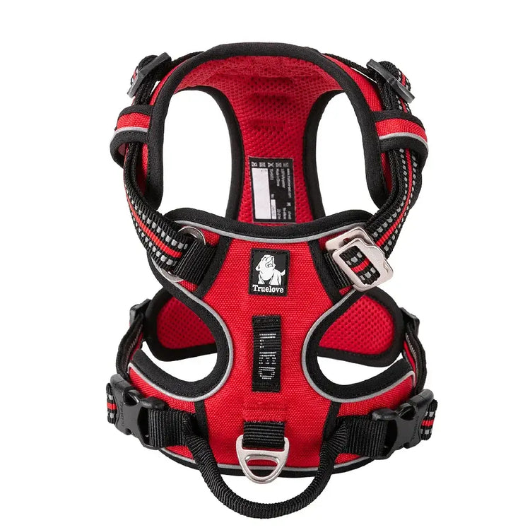 Harnais réfléchissant anti-traction pour chien - RED / XL / China Mainland