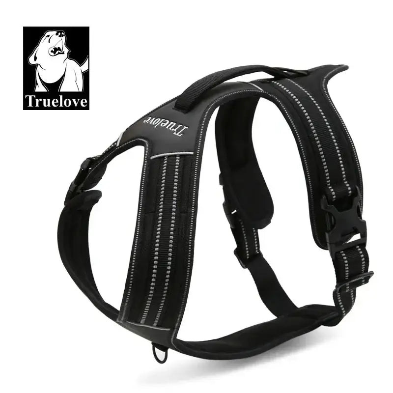 Harnais réfléchissant en nylon pour chien - black / XS(43-49cm) / france
