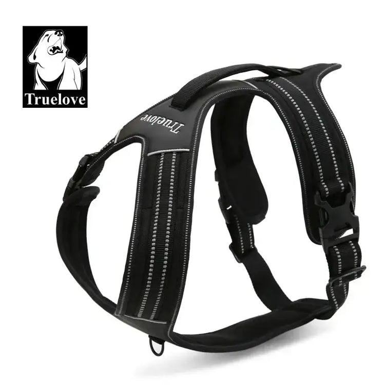 Harnais réfléchissant en nylon pour chien - black / XS(43-49cm) / france